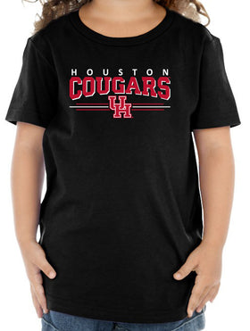 Houston Cougars Toddler Tee Shirt - Cougars 3-Stripe UH Logo