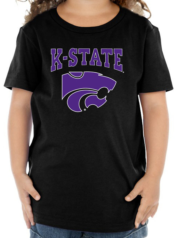 K-State Wildcats Toddler Tee Shirt - K-State Powercat with Outline