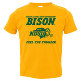 NDSU Bison Toddler Tee Shirt - NDSU Bison Feel The Thunder