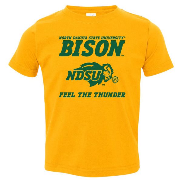 NDSU Bison Toddler Tee Shirt - NDSU Bison Feel The Thunder