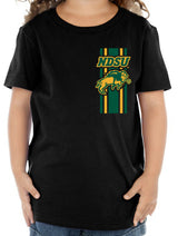 NDSU Bison Toddler Tee Shirt - Bison Logo Vertical Stripe
