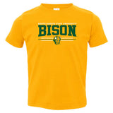 NDSU Bison Toddler Tee Shirt - NDSU Bison 3-Stripe