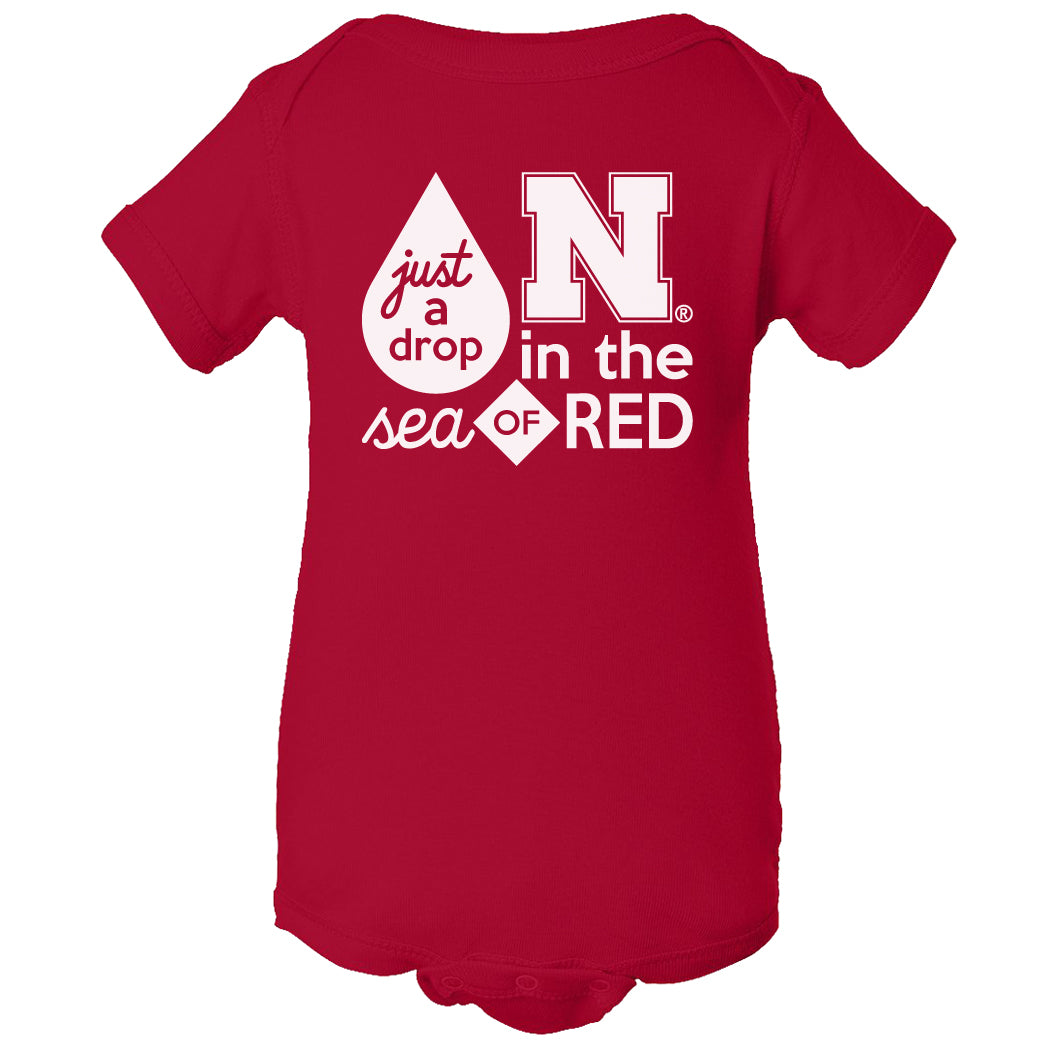 Nebraska Husker Onesie - Just A Drop In The Sea Of Red