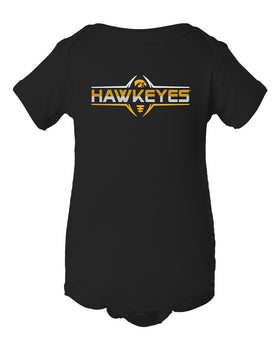 Iowa Hawkeyes Infant Onesie - Striped Hawkeyes Football Laces