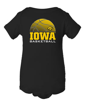 Iowa Hawkeyes Infant Onesie - Iowa Basketball Oval Tigerhawk