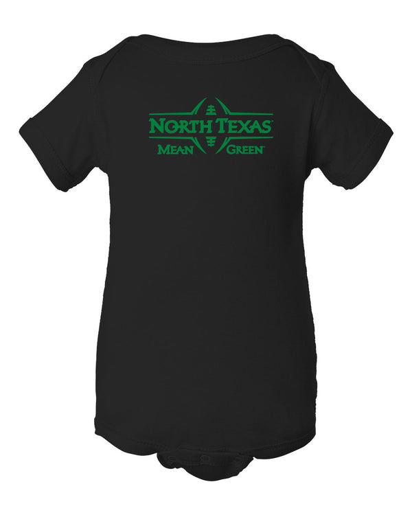 North Texas Mean Green Infant Onesie - North Texas Football Laces