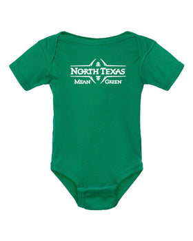 North Texas Mean Green Infant Onesie - Mean Green Football Laces