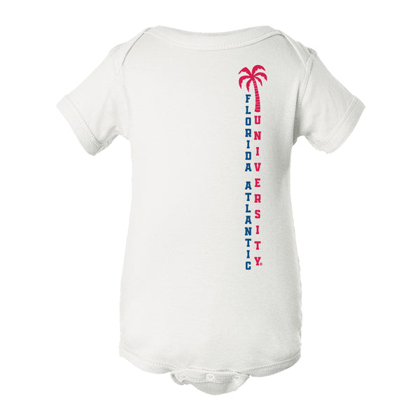 Florida Atlantic Owls Infant Onesie - FAU Vertical Palm Tree