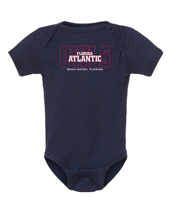 Florida Atlantic Owls Infant Onesie - FAU Owls Background