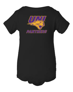 Northern Iowa Panthers Infant Onesie - Purple and Gold Primary Logo