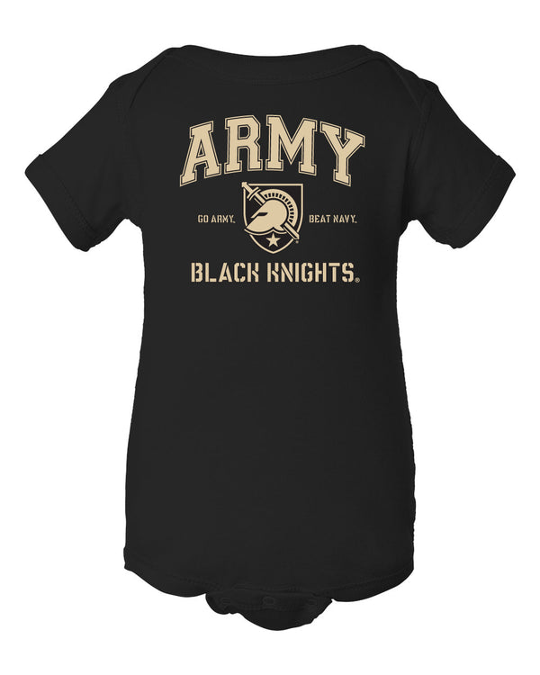 Army Black Knights Infant Onesie - Army Arch Primary Logo