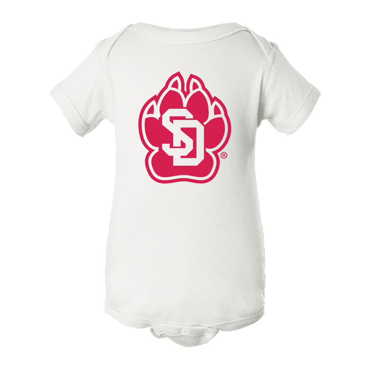 South Dakota Coyotes Infant Onesie - SD Coyote Paw