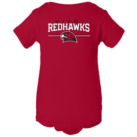 Miami University RedHawks Infant Onesie - Hawk Head 3-Stripe