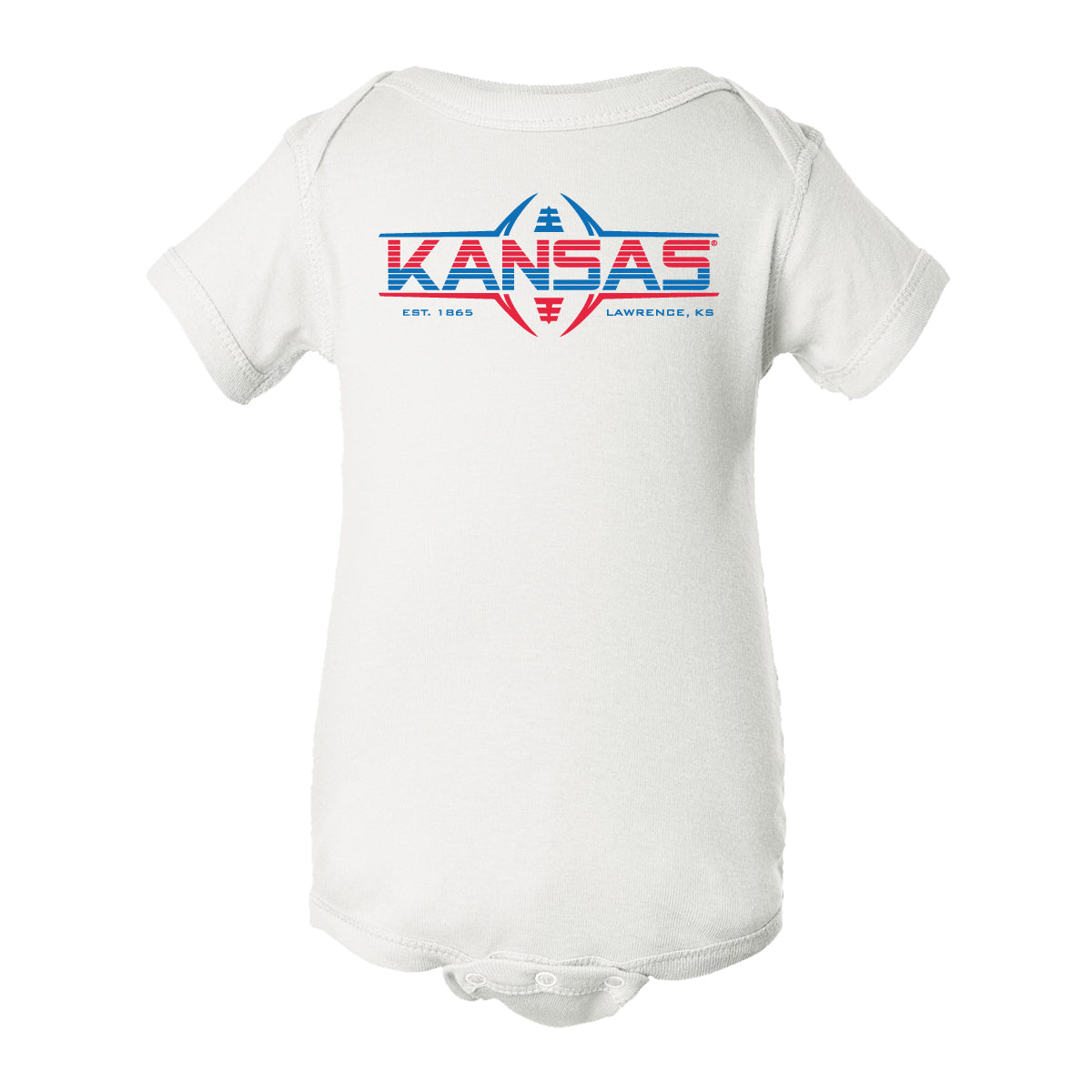 Kansas Jayhawks Infant Onesie - Kansas Football Laces
