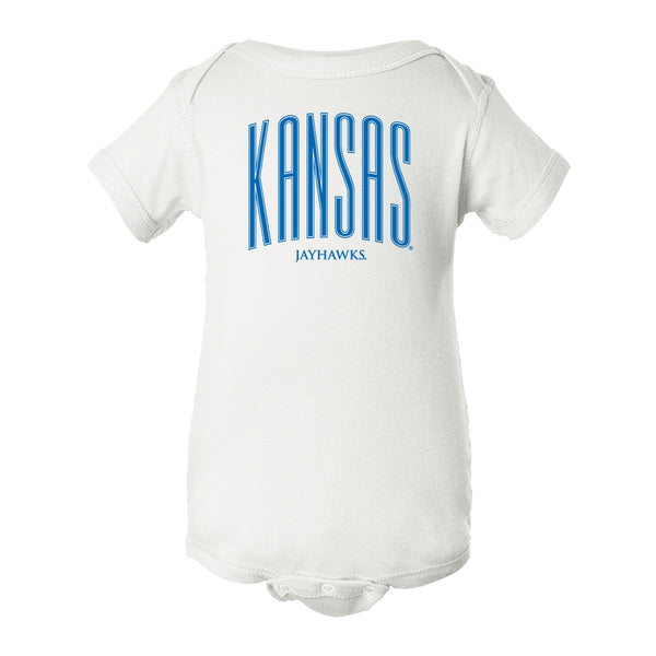 Kansas Jayhawks Infant Onesie - Tall Kansas Small Jayhawks