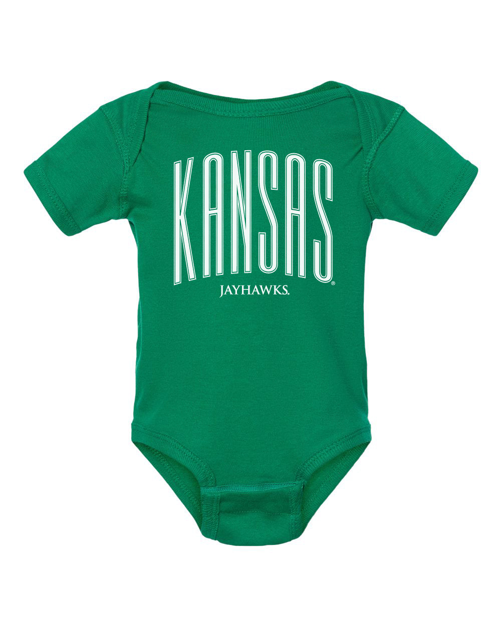 Kansas Jayhawks Infant Onesie - Tall Kansas Small Jayhawks