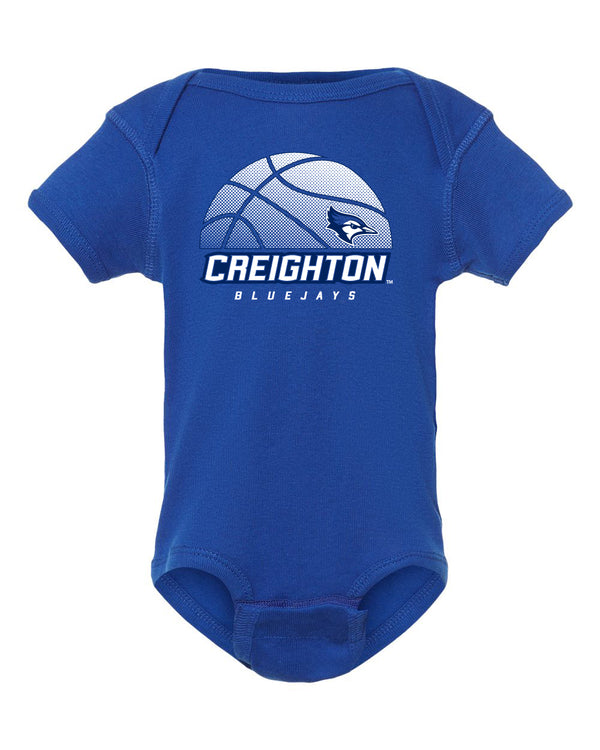 Creighton Bluejays Infant Onesie - Creighton Basketball Ball Logo