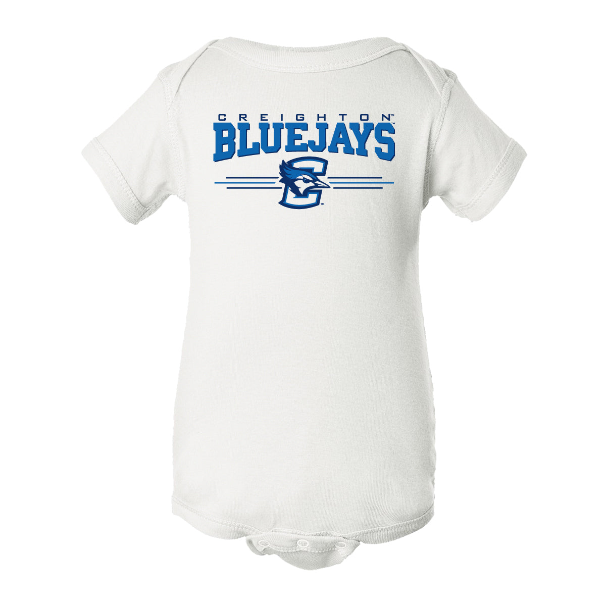 Creighton Bluejays Infant Onesie - 3 Stripe Primary Logo