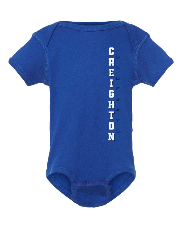 Creighton Bluejays Infant Onesie - Vertical Creighton Bluejays