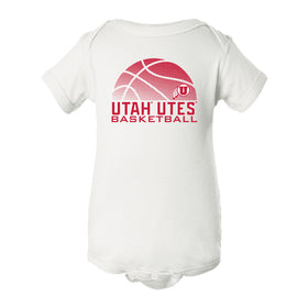 Utah Utes Infant Onesie - Utah Utes Basketball with Logo