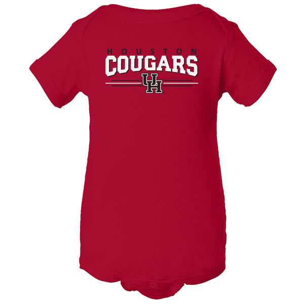 Houston Cougars Infant Onesie - Cougars 3-Stripe UH Logo