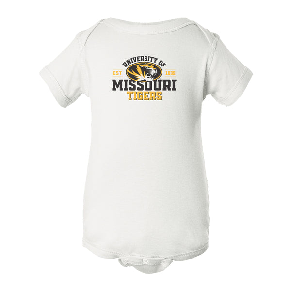 Missouri Tigers Infant Onesie - University of Missouri Est 1839