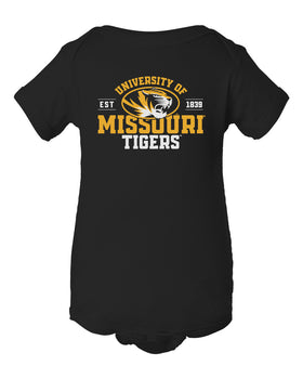 Missouri Tigers Infant Onesie - University of Missouri EST 1839