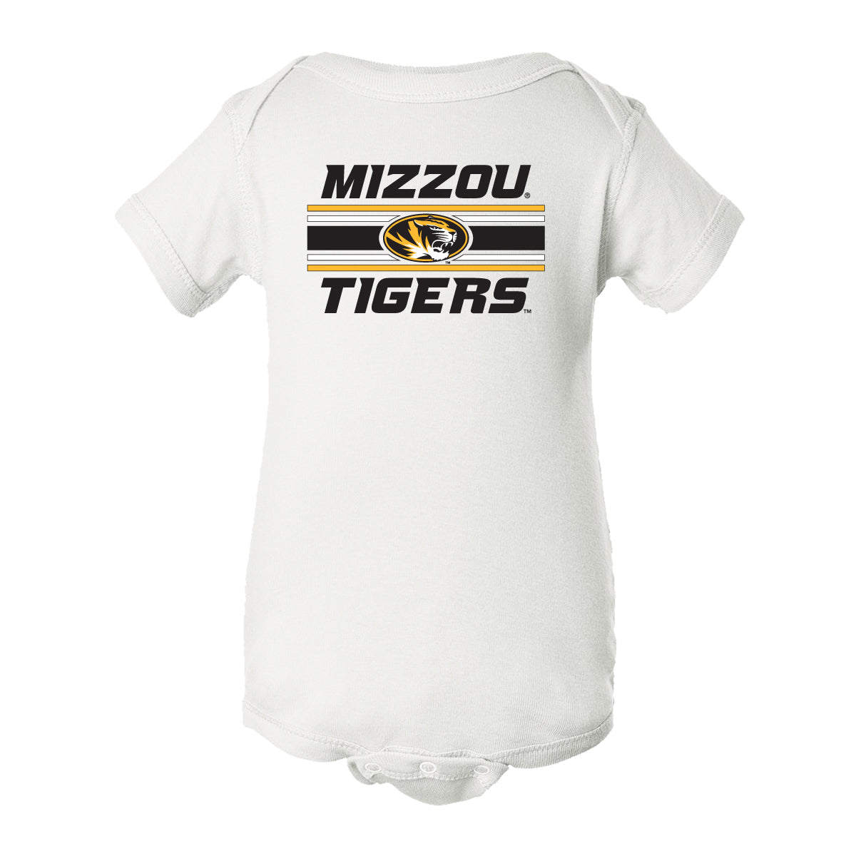 Missouri Tigers Infant Onesie - Horiz Stripe Mizzou Tigers