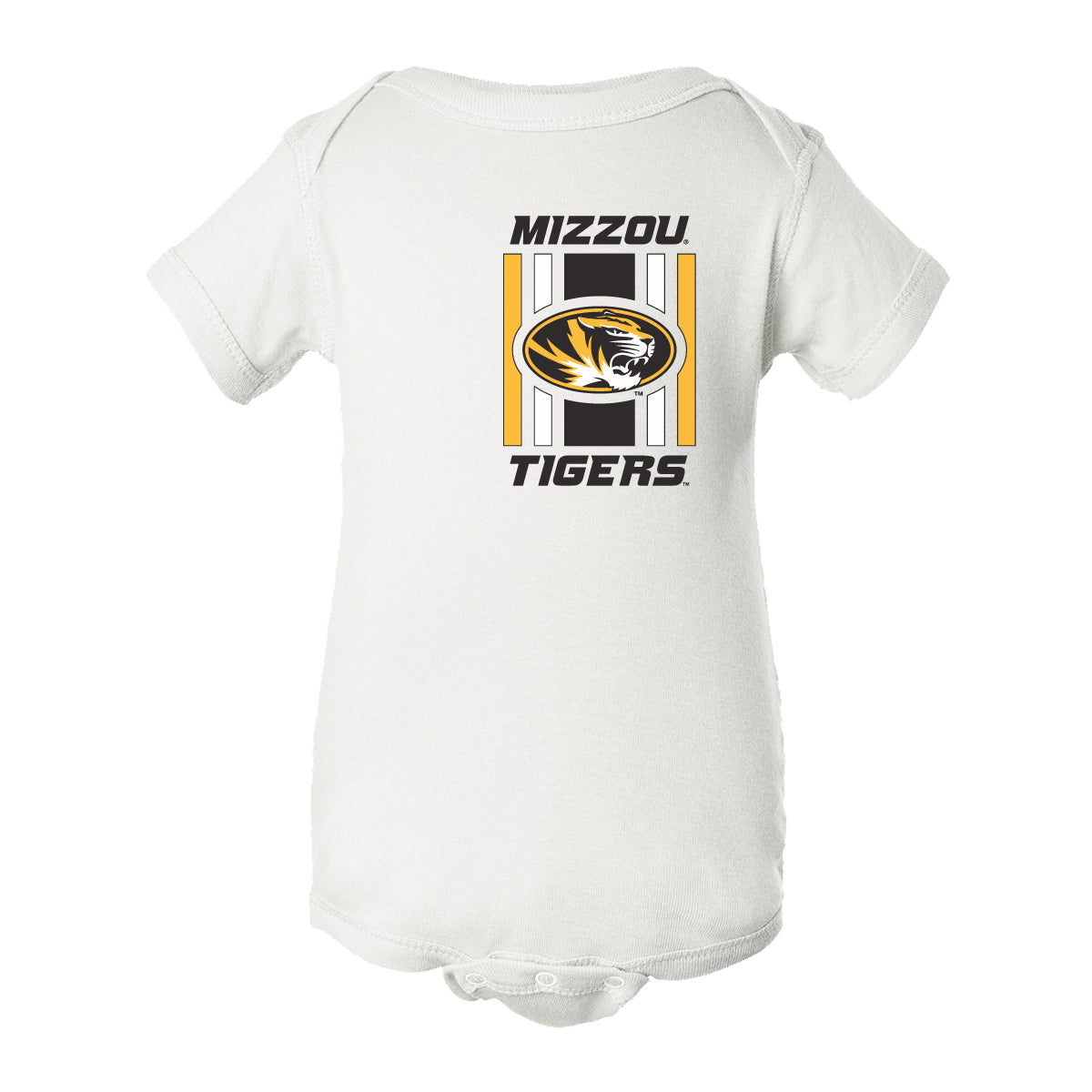 Missouri Tigers Infant Onesie - Vert Stripe Mizzou Tigers