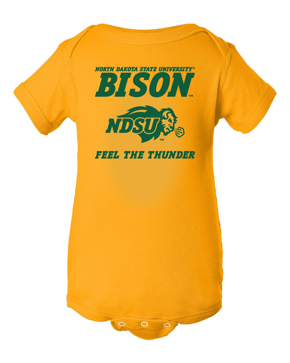 NDSU Bison Infant Onesie - NDSU Bison Feel The Thunder