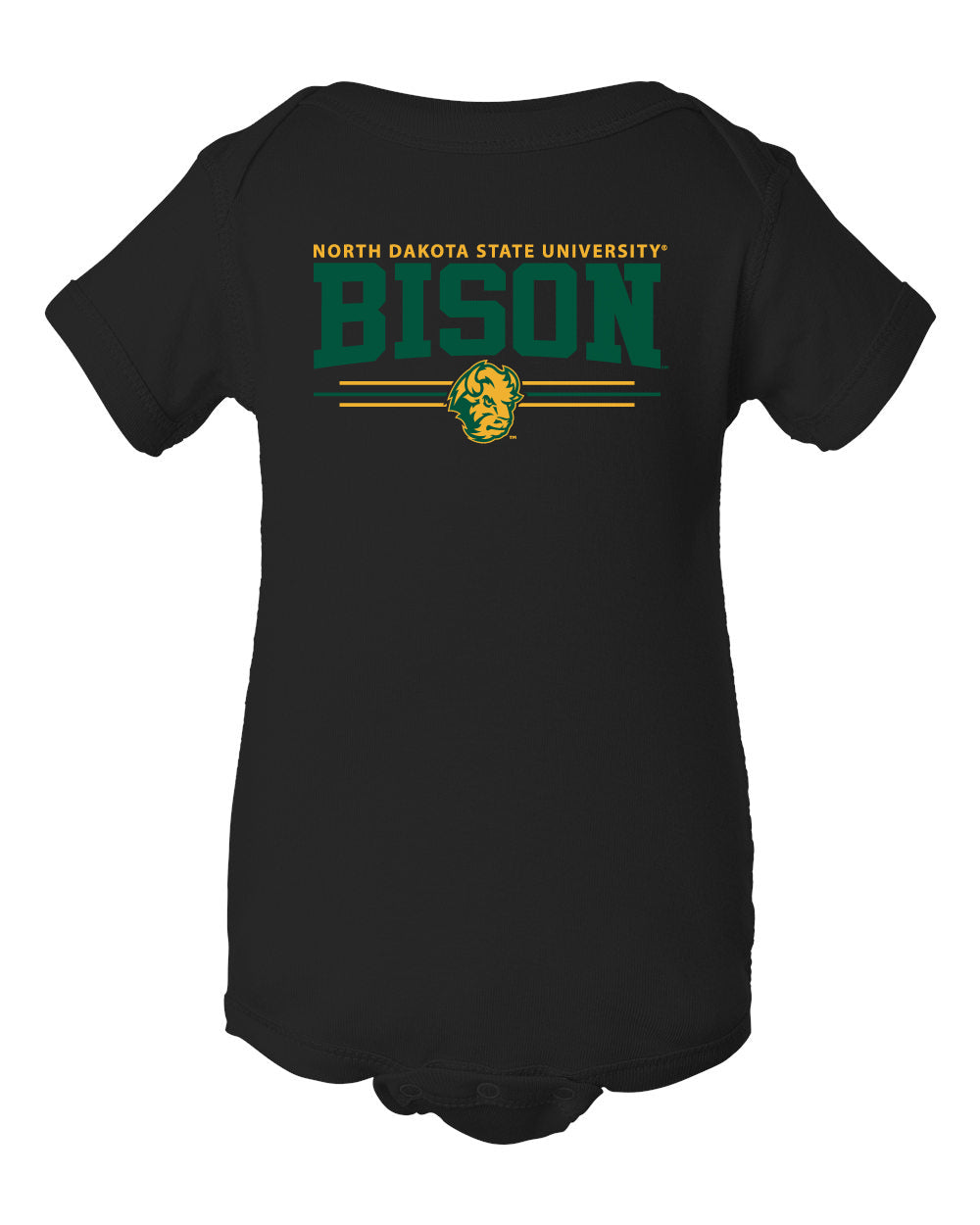 NDSU Bison Infant Onesie - Bison 3-Stripe