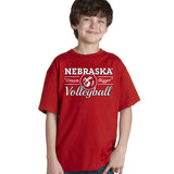 Nebraska Huskers Volleyball "Dream Bigger" Youth Boys Tee Shirt