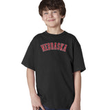 "NEBRASKA" Arch Youth Boys Tee Shirt