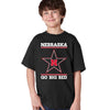 Nebraska Husker Tee Shirt Youth Boys - Star N GO BIG RED