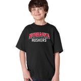 Nebraska Huskers Boys Tee Shirt - Nebraska Arch Huskers