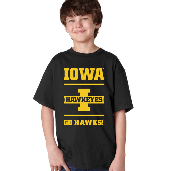 Iowa Hawkeyes Boys Tee Shirt - Iowa Hawkeyes - Go Hawks