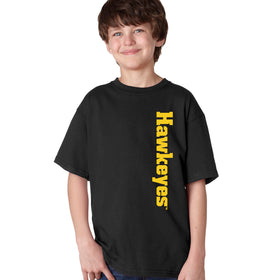 Iowa Hawkeyes Boys Tee Shirt - Vertical Offset Hawkeyes