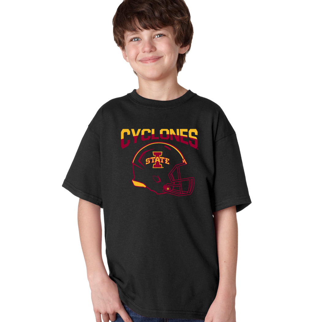 Iowa State Cyclones Boys Tee Shirt - ISU Cyclones Football Helmet