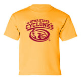 Iowa State Cyclones Boys Tee Shirt - Cy The ISU Cyclones Mascot Swirl