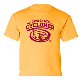 Iowa State Cyclones Boys Tee Shirt - Cy The ISU Cyclones Mascot Swirl