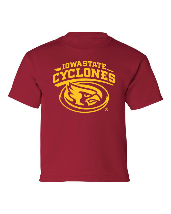 Iowa State Cyclones Boys Tee Shirt - Cy The ISU Cyclones Mascot Swirl