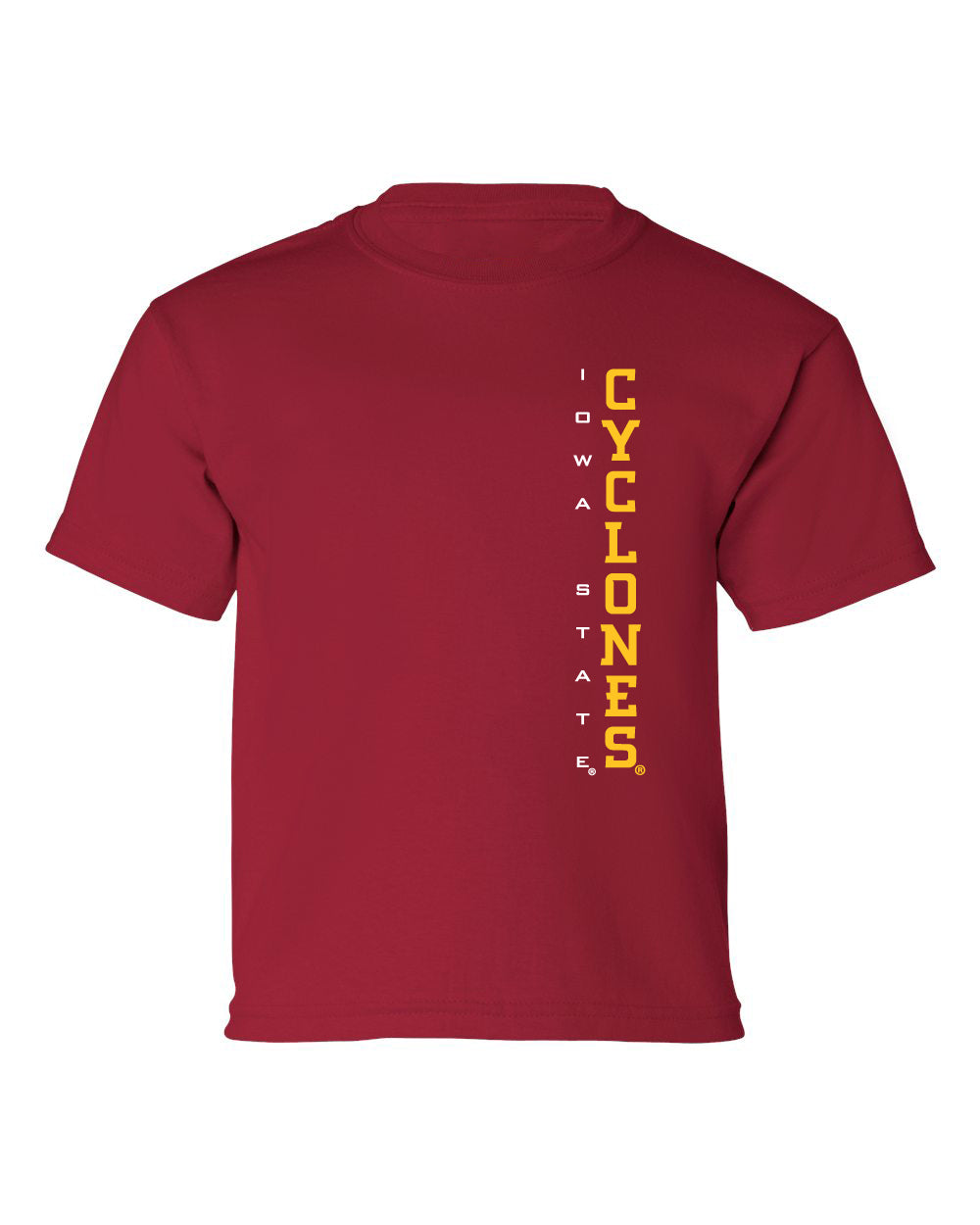 Iowa State Cyclones Boys Tee Shirt - Vertical Iowa State Cyclones