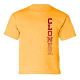 Iowa State Cyclones Boys Tee Shirt - Vertical Clones Fade