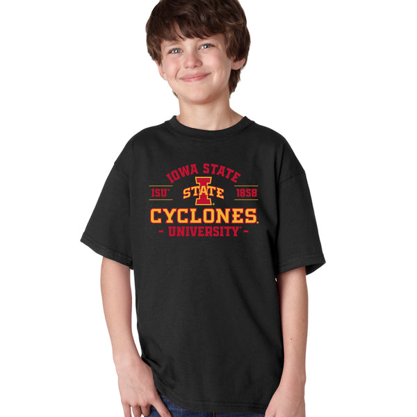Iowa State Cyclones Boys Tee Shirt - Arch Iowa State 1858