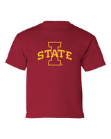 Iowa State Cyclones Boys Tee Shirt - I-State Primary Logo Gold Ink
