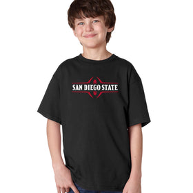 San Diego State Aztecs Boys Tee Shirt - SDSU Football Laces
