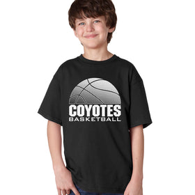 South Dakota Coyotes Boys Tee Shirt - Coyotes Basketball