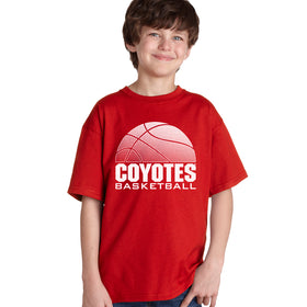 South Dakota Coyotes Boys Tee Shirt - Coyotes Basketball