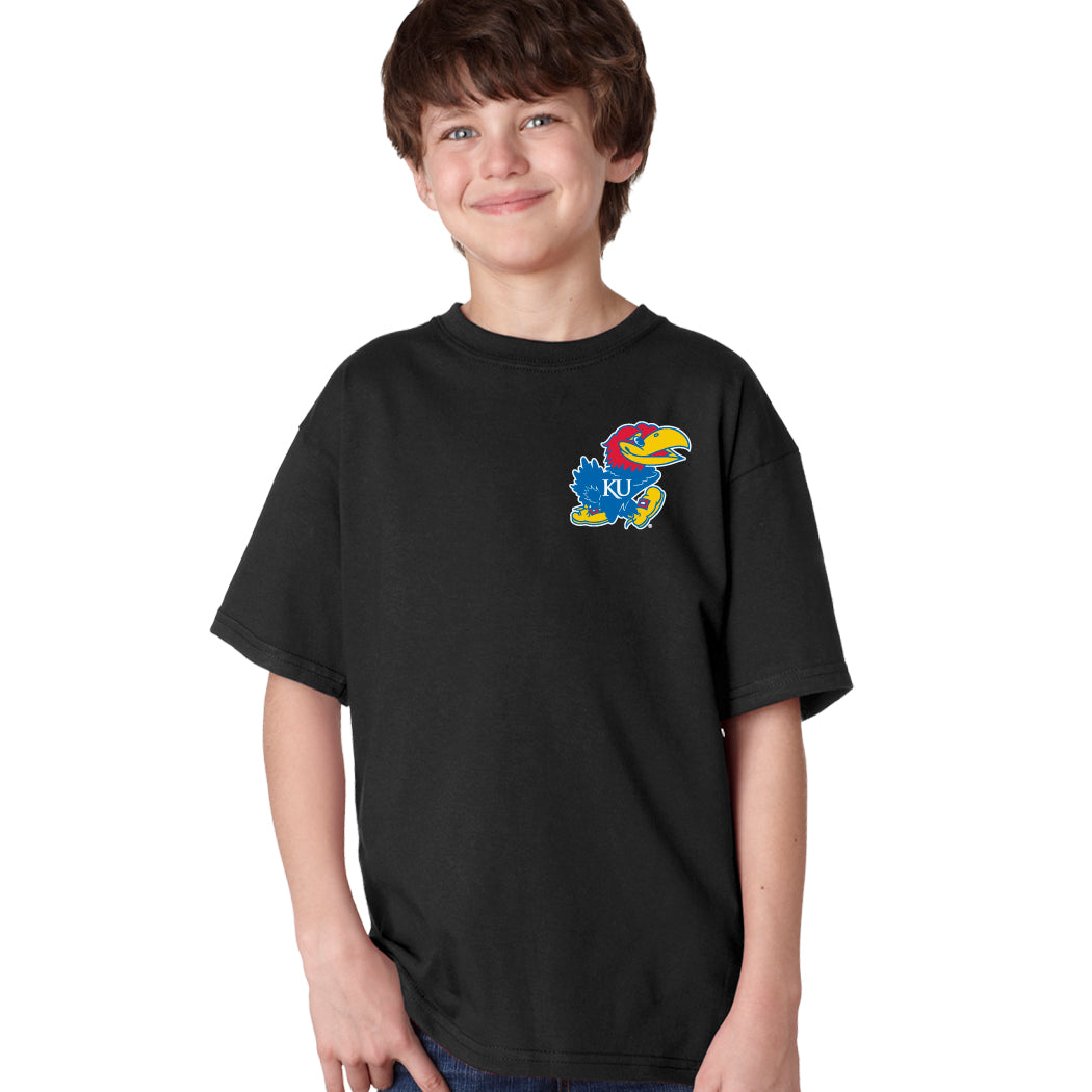Kansas Jayhawks Boys Tee Shirt - Lone Kansas Jayhawk