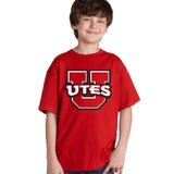 Utah Utes Boys Tee Shirt - Block U Utes Logo